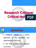 Research Critique