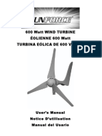 600 WATT Wind Turbine 787769456445 - Install PDF