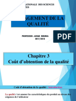 Chapitre 3 Cout D - Obtention de La Qualite