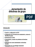 Implementacion de Directivas de Grupo