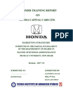 Marketing Strategies - Honda