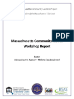 Massachusetts Community Justice Workshop Report 2017