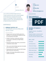 UX Design CV