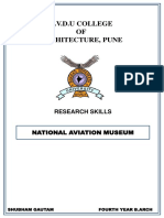 B.V.D.U College OF Architecture, Pune: Research Skills National Aviation Museum