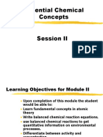 Essential Chemical Concepts Session II