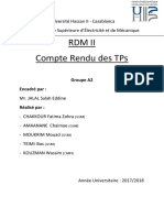 Compte Rendu RDM