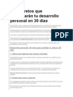 Los 30 Retos Que Potenciarán Tu Desarrollo Personal en 30 Días