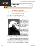 Hans Vaihinger - La Voluntad de Ilusión en Nietzsche