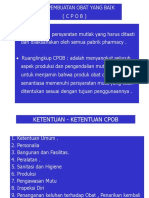 Pelatihan Internal Auditor CPOB