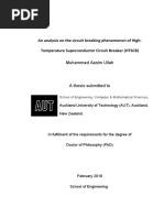 Final Thesis - July 2018 - Aasim Ullah An Analysis On The Circuit Breaking Phenomeon of High Temperature Superconductor Circuit Breaker (HTSCB)