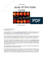 The Cause of The Solar Cycles by Miles Mathis