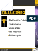 Apliweld - La Soldadura Exotérmica Procedimiento General Selección de Material Molde Múltiple Apliweld Soldaduras Aceptables