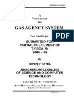 Gas Agency System Project Report