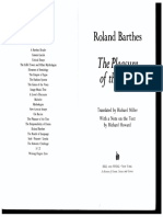 1975 - Roland Barthes - The Pleasure of The Text PDF