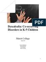 Dyscalculia Co-Occurring Disorders in k-5 Children