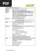 Acer Aspire 4752 Specifications