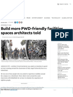 Build More PWD-friendly Facilities, Spaces Architects Told - Inquirer News