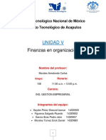 Unidad 5 Finanzas en Organizaciones