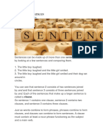 Simple Sentences: Sentence / by Cambridgetkt