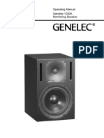 GENELEC 1030A Operating Manual