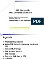 Native XML Support in DB2 Universal Database: Matthias Nicola, Bert Van Der Linden