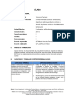 Sílabo de Fundamentos de Microbiología - Febrero 2018