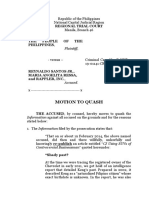 People v. Santos, Ressa, and Rappler Inc. - Motion To Quash