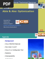 Abis & Ater Optimization: RAD International Technical Seminar