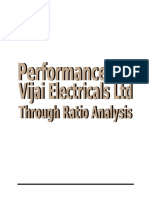 Ratio Analysis of Vijai Electricals Ltd.