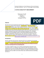 Degassed Cation Conductivity Measurement