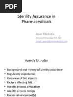 Sterility Assurance in Pharmaceuticals