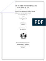 Utilization of Solid Wastes Generated From Steel Plant