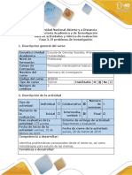 Guia de Actividades y Rubrica de Evaluación - Fase 2 - El Problema de Investigación