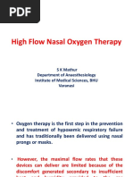 Dr. SK Mathur High Flow Nasal Oxygen Therapy