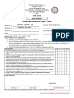 COT Inter-Observer Form