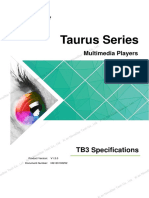 Taurus Series Multimedia Player TB3 Specifications-V1.3.0