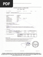 Certificado de Calibracion Del Vacuometro