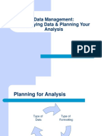 Data Management: Quantifying Data & Planning Your Analysis