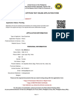 Example of AFPSAT Application Forms