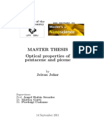 Master Thesis Optical Properties of Pentacene and Picene: University of The Basque Country WWW - Mscnano.eu