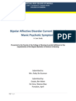 A Case Study Bipolar Affective Disorder Current Episode of Manic Psychotic Symptoms (2018)