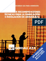 Manual de Recomendaciones Técnicas para La Fabricación e Instalación de Armaduras + Catalogos PDF