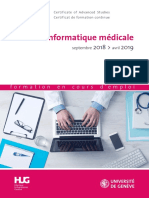 Cas Informatique Medicale 2018 PDF