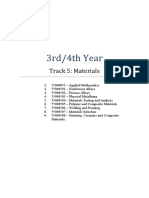 3rd/4th Year: Track 5: Materials