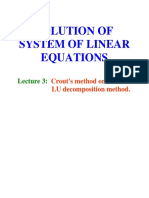 Solution of Matrix PDF