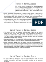 Latest Trends in Banking Space-2016