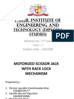 Motorised Jack With Rach Lock Mechanism