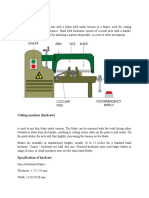 CUTTING Machine Report