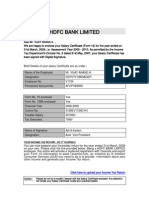 HDFC Bank Limited: Dear Mr. Vijay Anand A.