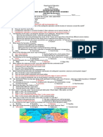 Potrero High School First Quarter Unit Test in Grade 10-Science 2016-2017 File Document